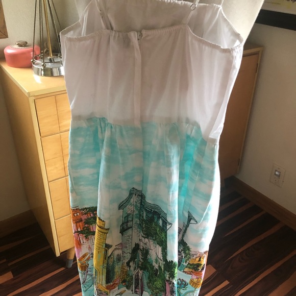 SOLD Retro Dress Bicycle Novelty Print Babydoll - Picture 7 of 7